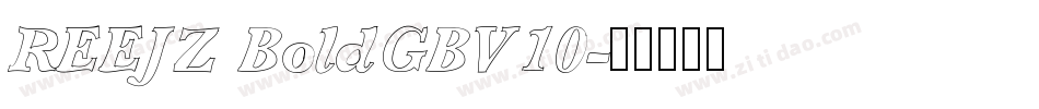 REEJZ BoldGBV10字体转换
